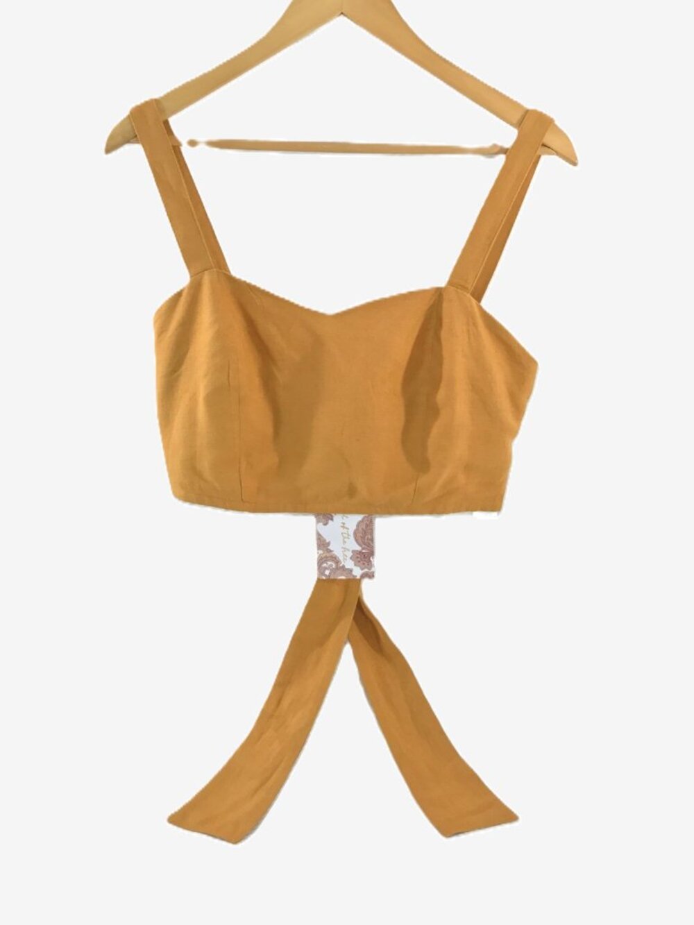 Band of the Free Caramel Linen Crop Top • Chic Night Out • NWT Small - Picture 10 of 11